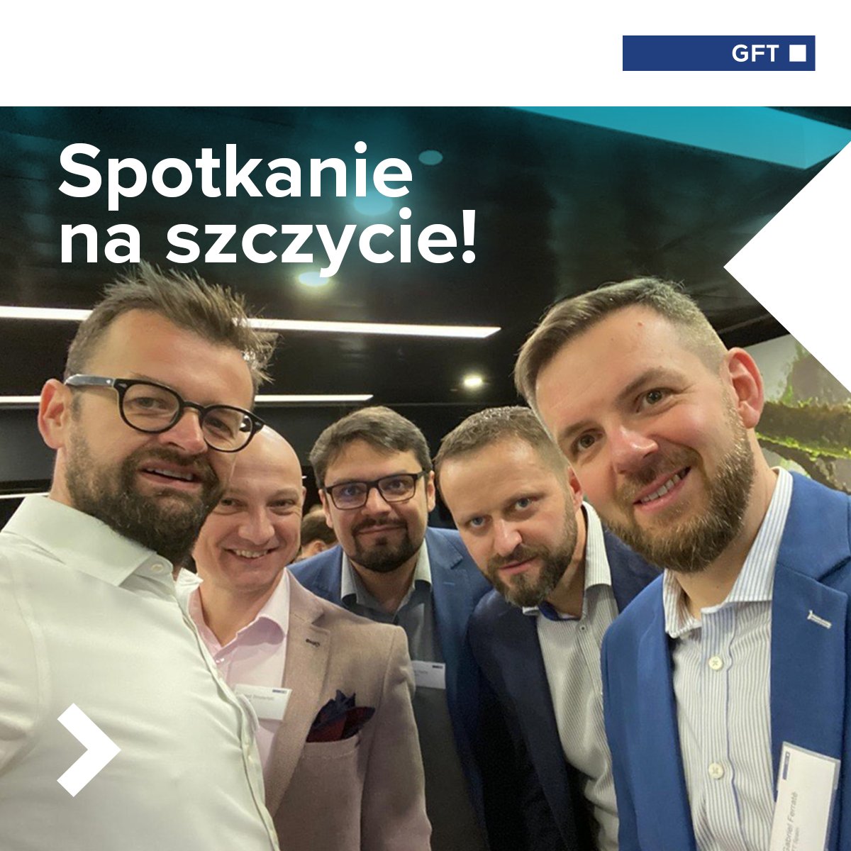 gft_pl's tweet photo. Management Meeting, z silną reprezentacją z Polski, odbył się w tym roku w Lizbonie! @Wojtek_Mach, Managing Director GFT Poland, na spotkaniu z top managementem GFT Group, opowiadał o rekordowo dobrym dla nas roku 2021 i jak zdrowo urośliśmy utrzymując nasze #legendaryquality 🥳 https://t.co/gKudnRZFLA