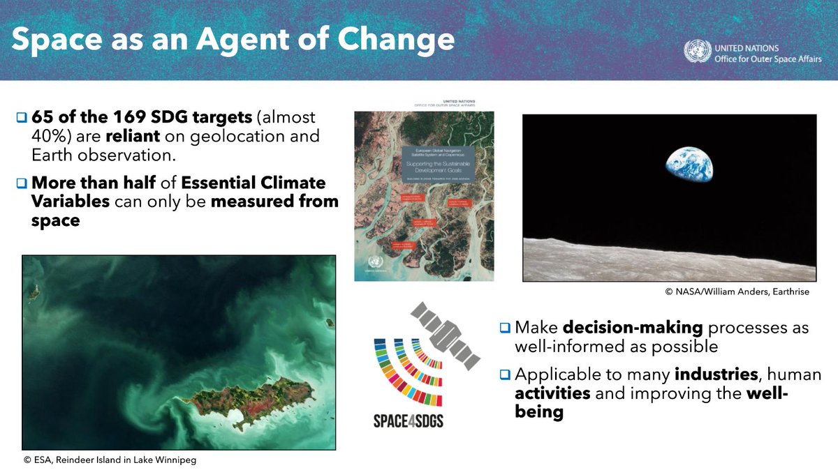 timmermansr's tweet photo. "Without space you cannot tackle the climate crisis" says @SDiPippo_OOSA in the @Eurisy1 #Space4Cities webinar today.
More than half of essential climate variables can ONLY be measured from space.
I use these statement a lot in my space outreach activities. #SDGs https://t.co/qqYIEg5fy7