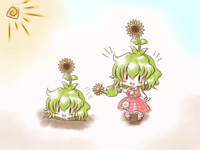 #東方の90分お絵描き
-10分、養殖幽香ちゃん 