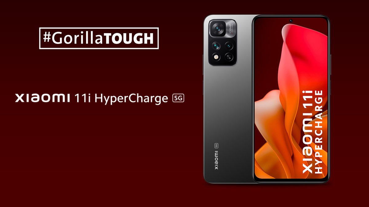 Featuring 120W Xiaomi HyperCharge (India’s fastest charging technology), the @xiaomiindia 11i HyperCharge 5G’s smooth 120Hz AMOLED display is designed with durable, drop-resistant Corning® Gorilla® Glass 5.
#CorningGorillaGlass #GorillaTough #Xiaomi11iHypercharge