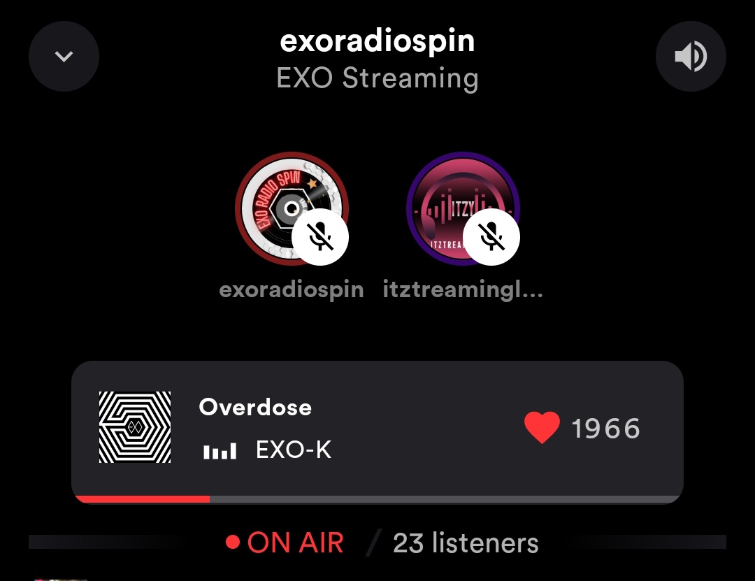 [🎙️] #ITZYxEXO Party 

Time to OVERDOSE with our faves 🎉

🎙:EXORADIOSPIN &amp; <a href="/ITZTREAMINGLAB/">📻 ITZY STATIONHEAD 24/7 ON-AIR</a>
🔗:share.stationhead.com/JCRRufMg3C9

#EXO #엑소 <a href="/weareoneEXO/">EXO</a> 
#ITZY <a href="/ITZYofficial/">ITZY</a>