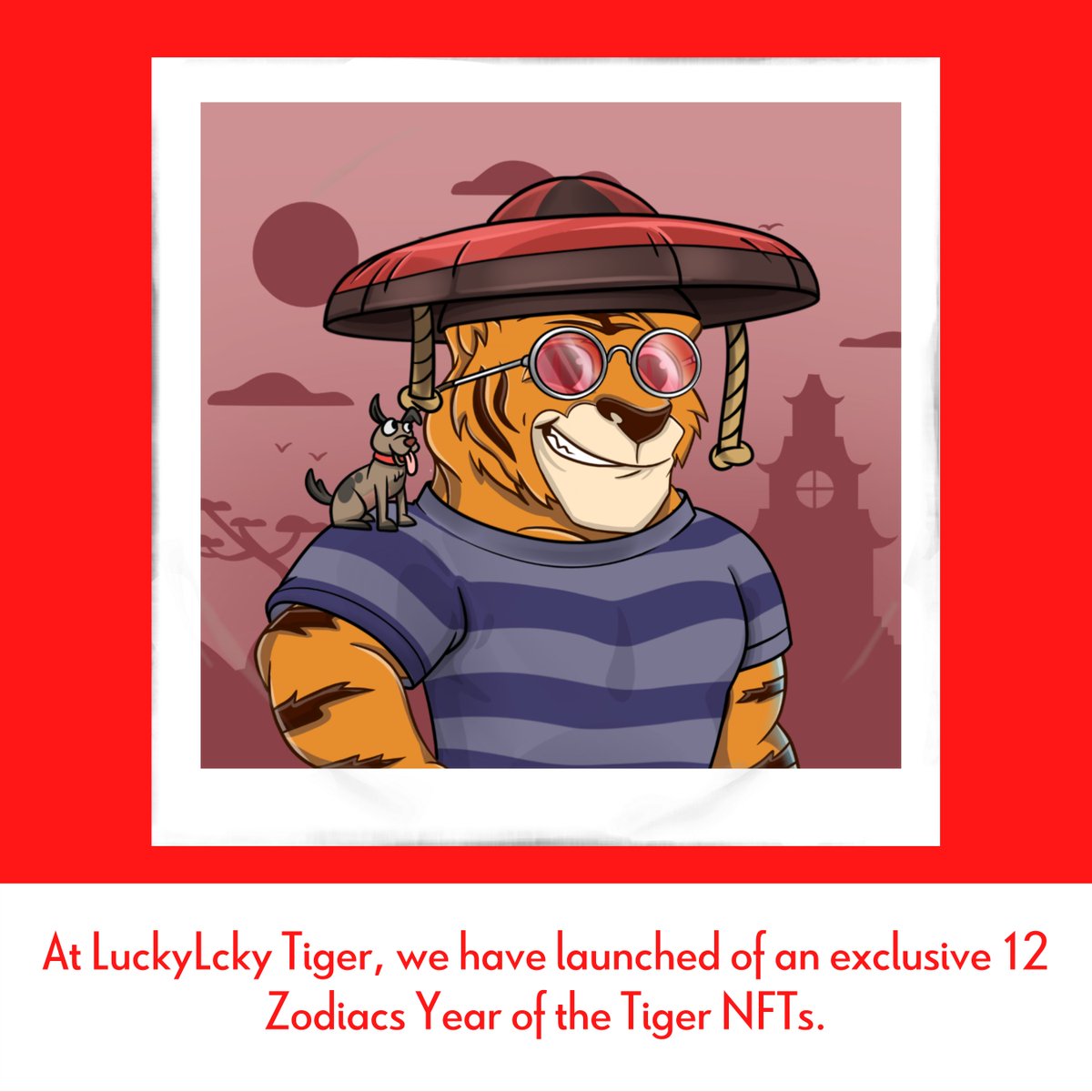 luckyluckynft's tweet photo. The 12+1 Lunar Year Zodiacs are: 

- Mouse
- Buffalo
- Tiger (2022 is the year of Tiger)
- Rabbit
- Asian dragon
- Snake
- Horse
- Goat
- Monkey
- Chicken
- Dog
- Pig https://t.co/0pzLLPuNAS