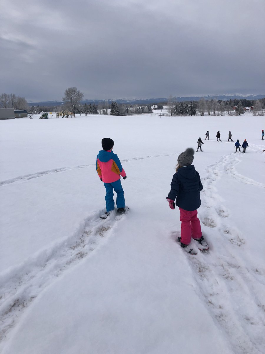 Is there anything better then creating fresh tracks ? ❄️ @EcoleEVElem