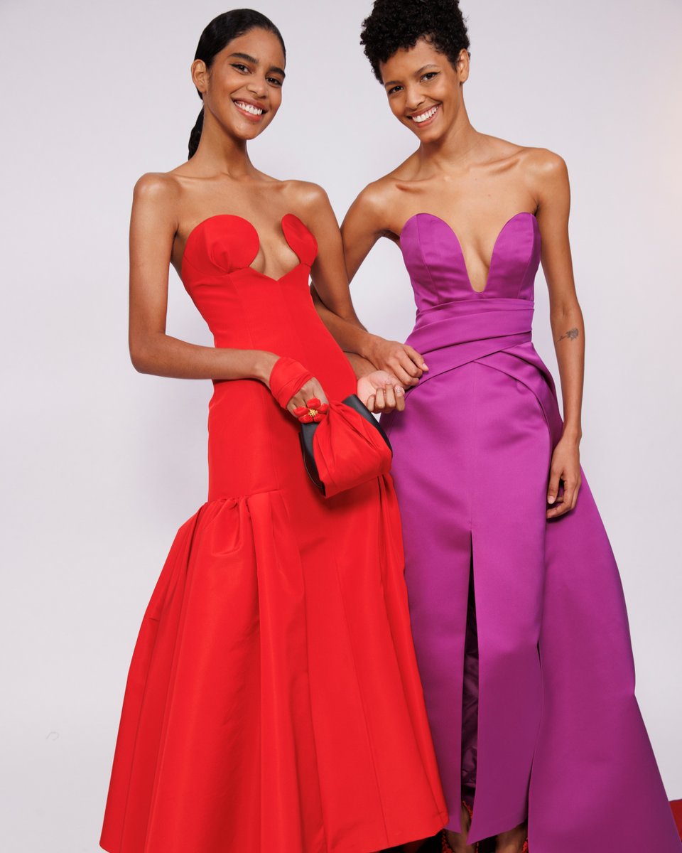 The future looks bright for the <a href="/HouseofHerrera/">Carolina Herrera</a> woman, who, according to the AW22 show, is ready to dress up to the nines: trib.al/IWF5wMS Photographed by <a href="/KevinTachman/">Kevin Tachman</a>.