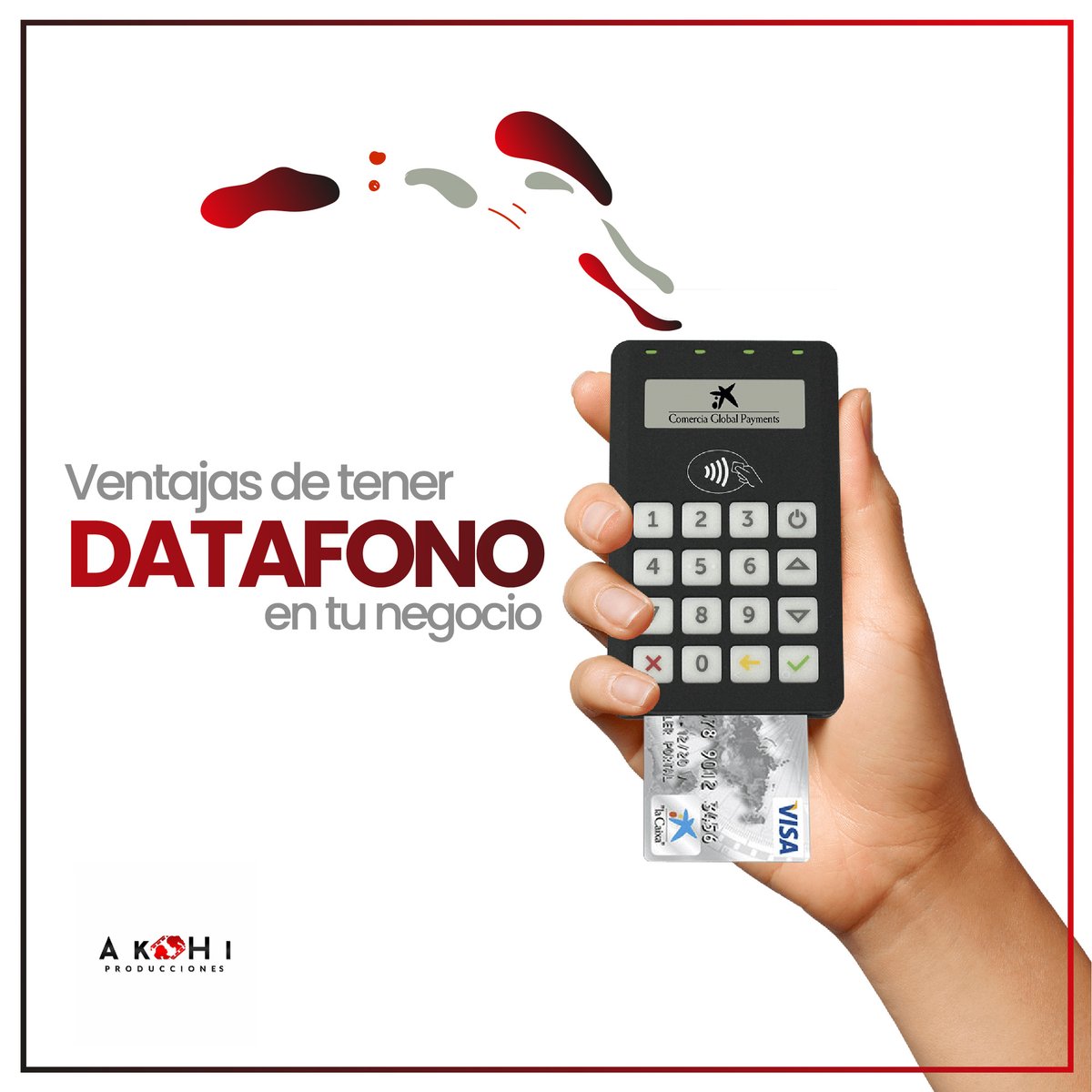 akhiproduccion1's tweet photo. ¿Es importante tener datafono en el negocio? ¡OBVIO QUE SI! Recibes todo tipo de pagos, no pierdes clientes, recibes tarjetas de crédito, o tarjetas de almacenes aliados. Si necesitas tener un #datafono cuentános, akhi podemos darte uno y al mas bajo costo. #akhilotienestodo https://t.co/uRKuTbVgfr