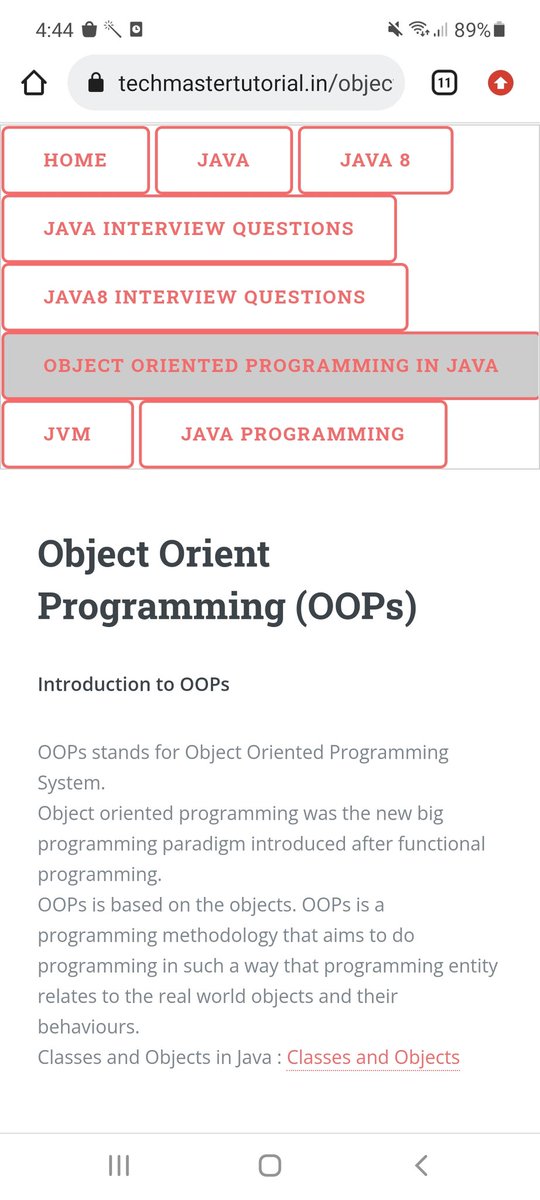 Tech_MasterT's tweet image. #objects #Java #oops 
techmastertutorial.in/object-oriente…