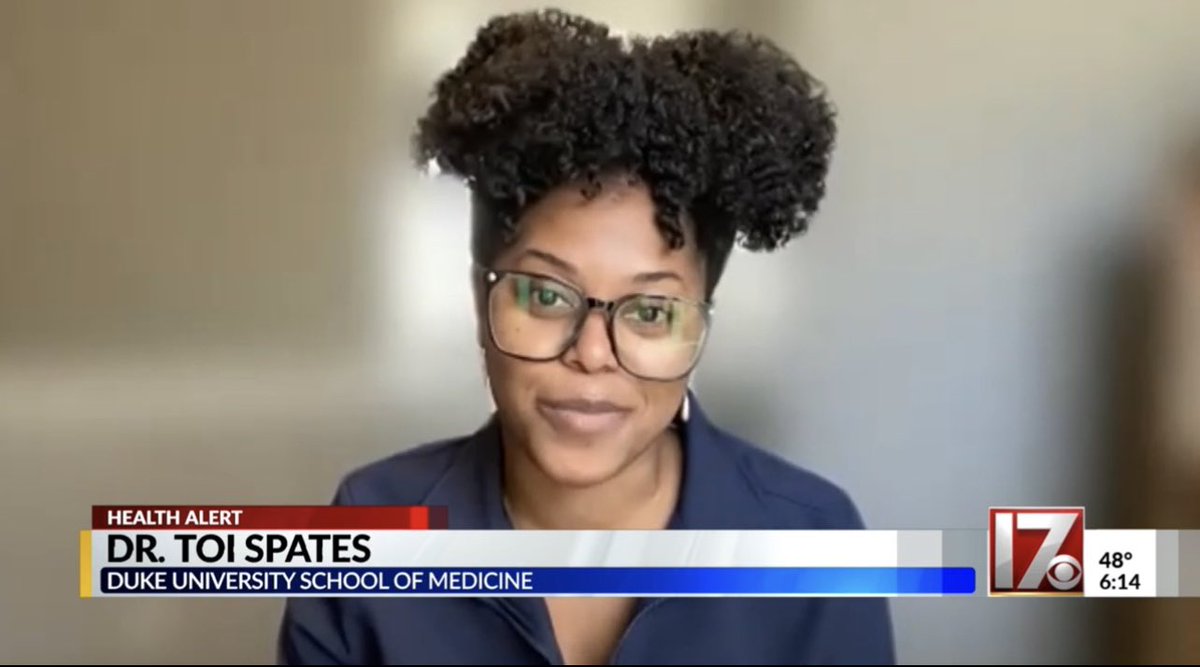 In addition to a wonderful grand rounds last night, I loved watching @spates_m raise awareness for maternal cardiovascular disease and the need for prevention on  @WNCN . 👏🏾👏🏾Prevention is 🔑
 @DukeCardFellows @JLHarrington_MD @kellyarps @vbluml @Nishant_ShahMD