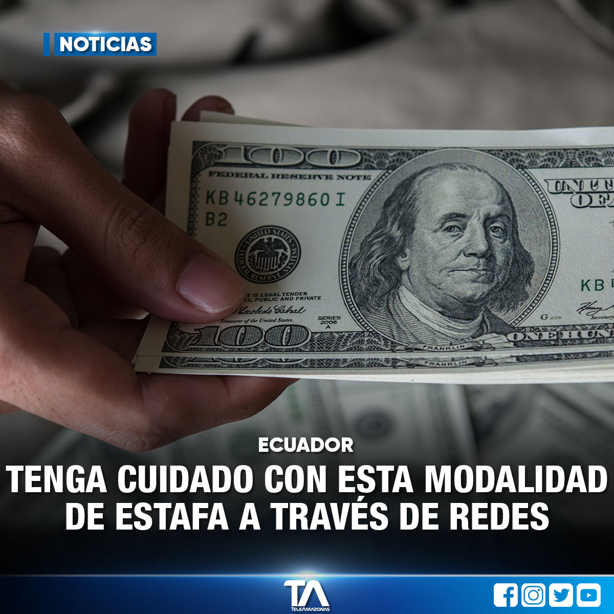 teleamazonasec's tweet photo. Al menos 30 personas habrían sido estafadas mediante redes sociales https://t.co/pMS4IWBI6l https://t.co/OXe0zZn6Jg