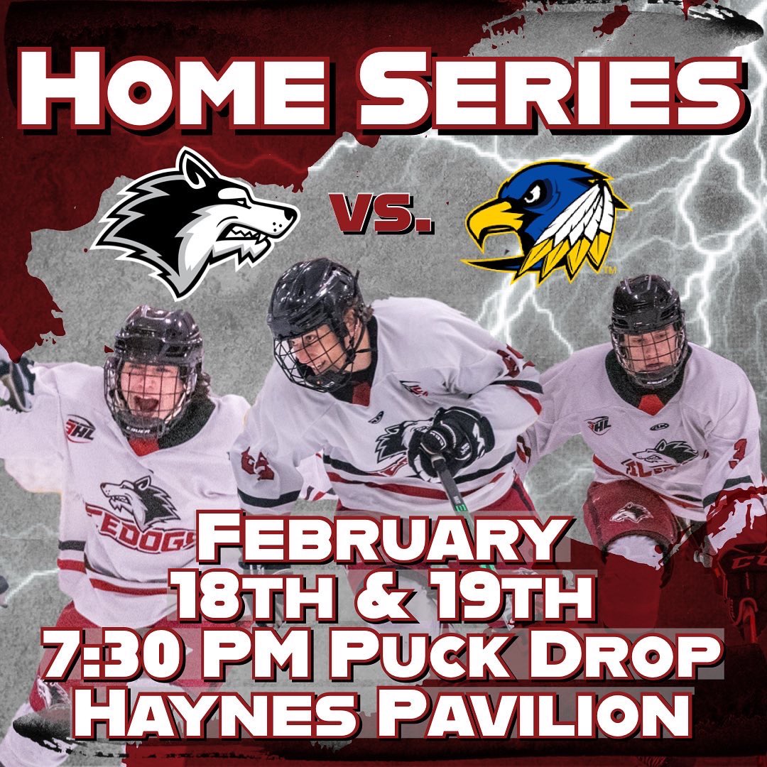 BozemanICEDOGS's tweet photo. Get ready to Pack the Dog House this weekend! Your playoff bound Icedogs take on the @HawksJrHockey for 2 of their last 4 regular season home games. Friday &amp; Saturday nights, 7:30 PM puck drop on Ressler Rink at Haynes Pavilion. Let’s Go Dogs!

#BozemanIcedogs https://t.co/yoNV30aTOG