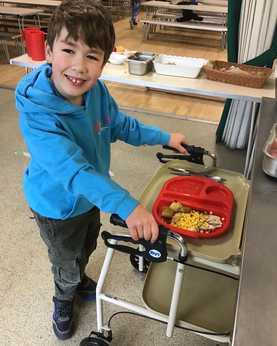 SebbysAdventure's tweet image. One thing that frustrates Sebby about being disabled is someone having to carry his lunch. So we’ve got him a trolly to use! He’s so happy. This is what #independence looks like! #disabled