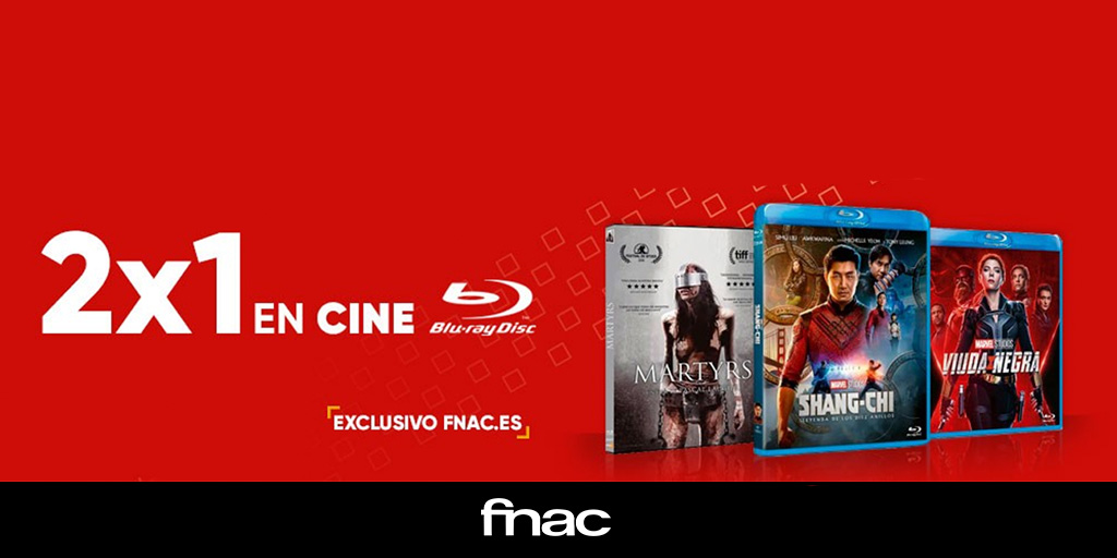Fnac_MusicaCine's tweet photo. Si quieres aumentar tu filmoteca... ¡Ha llegado tu momento!📢
Las #VentasFlash llegan a la #Fnac con nuestro 2x1 en #Bluray. No te lo pienses mucho porque... ¡Sólo duran dos días!👇👇
https://t.co/iGwvZQ6OBo https://t.co/uC15pPRBoK