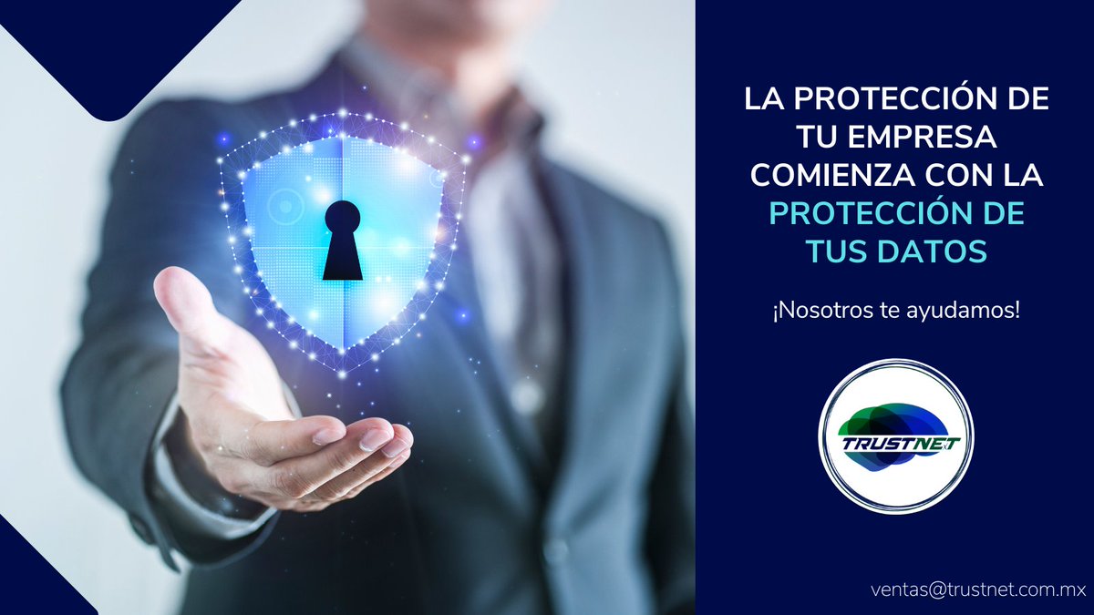 TrustnetMx's tweet photo. Te ayudamos a prepararte ante los #ataquescibernéticos ☠️ mediante un plan de #protección 🔒 y #recuperación de #datos 📄 más importantes de tu empresa 🏢.¡Contáctanos! 📧 #TrustnetMx #PartnerMultimarca #ThinkTrustnet #TrustnetServices https://t.co/Vf73GcA1qS