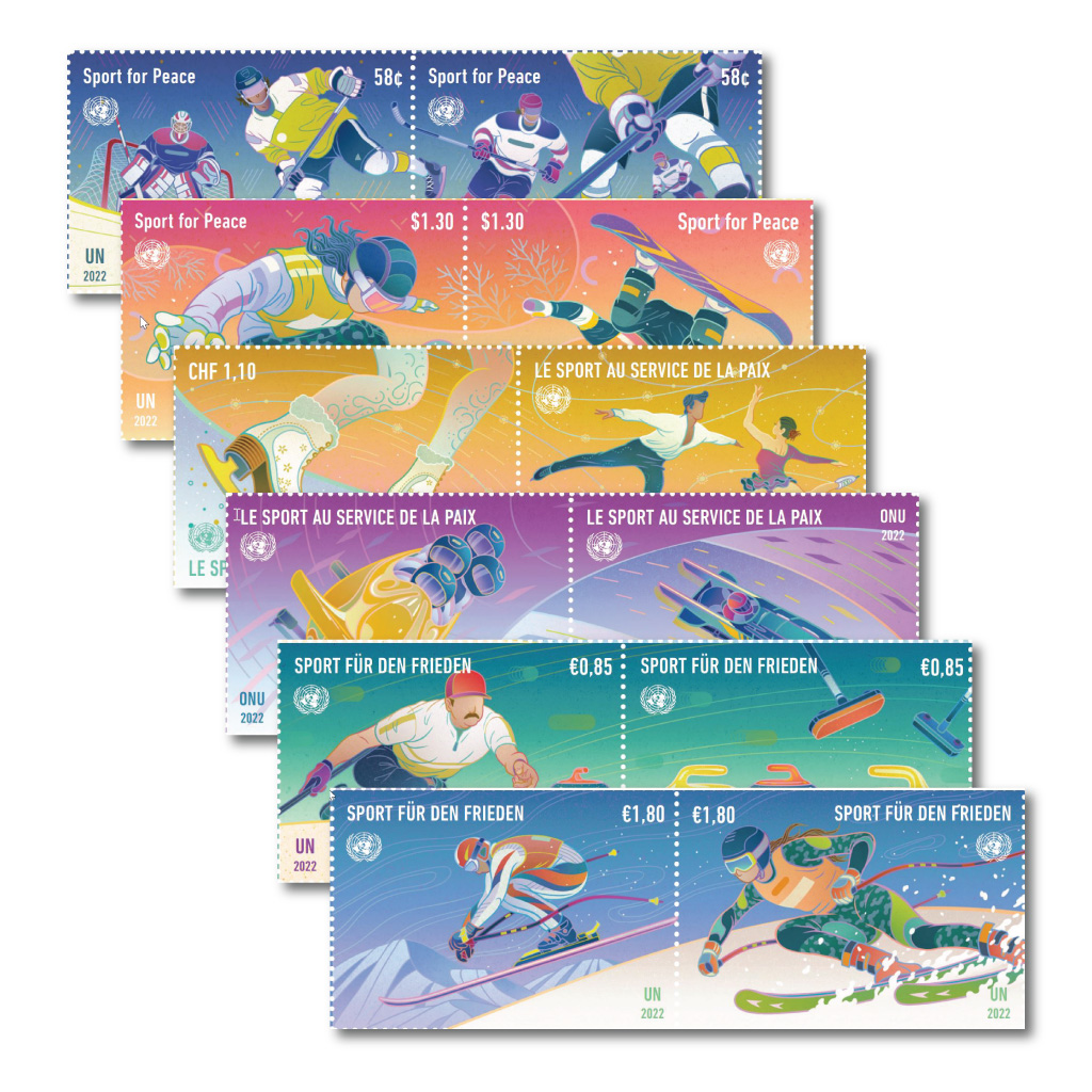 So cool! @MFAVN alumnus @FeifeiRuan has designed #WinterOlympics stamps for the @UN — check them out! bit.ly/3Bm0SpS @SVA_News