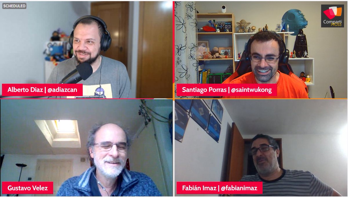 Now Live!! 50 Revistaversario de <a href="/CompartiMOSScom/">CompartiMOSS</a> con <a href="/adiazcan/">Alberto Diaz Martin</a> <a href="/FabianImaz/">Fabian Imaz</a> <a href="/jcgm1978/">Juan Carlos González</a> Gustavo Vélez Estáis tardando en entrar! para escuchar los inicios de la revista de mano del maestro! #YouTube youtube.com/watch?v=hKGtHW… #twitch twitch.tv/compartimoss #live