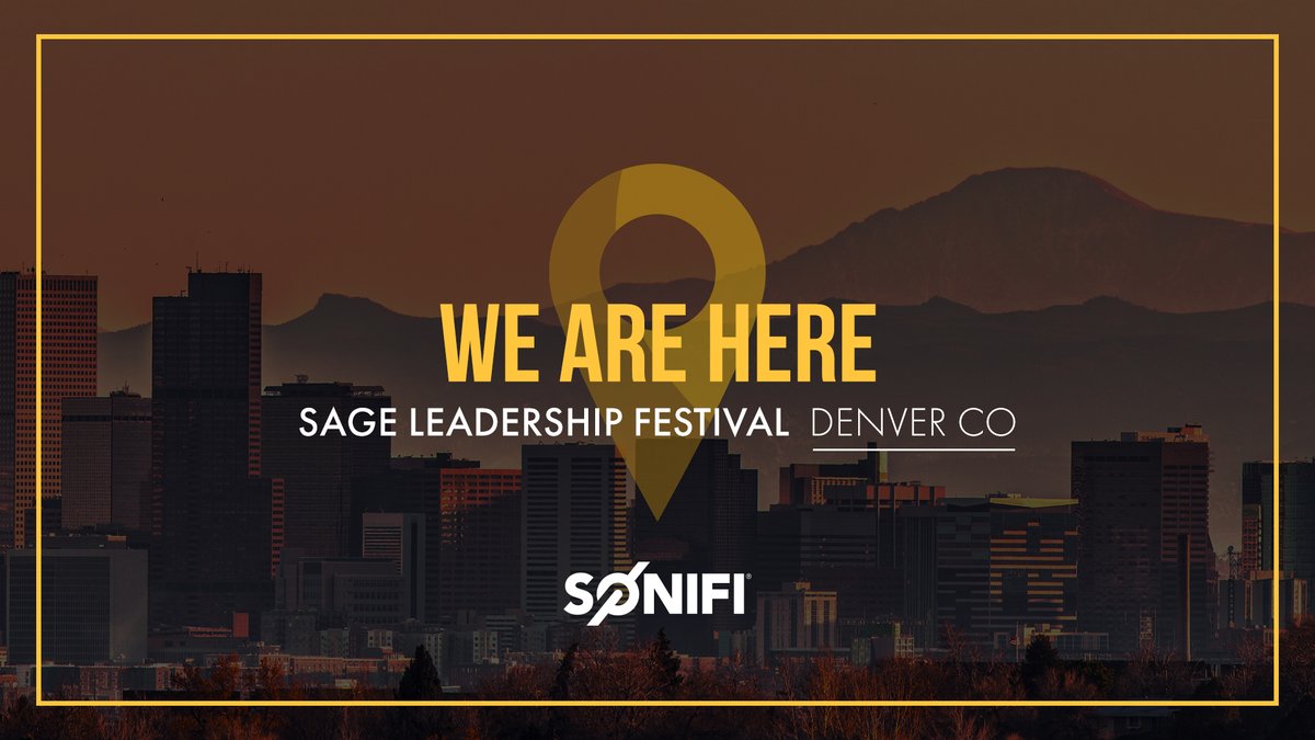 <a href="/SONIFIsolutions/">SONIFI Solutions</a> is excited to be at the Sage Leadership Festival in Denver, CO! Our very own Michelle Armstrong &amp; Geri Sullivan are representing us at our booth. Make sure to stop by and say hello if you're at the conference!