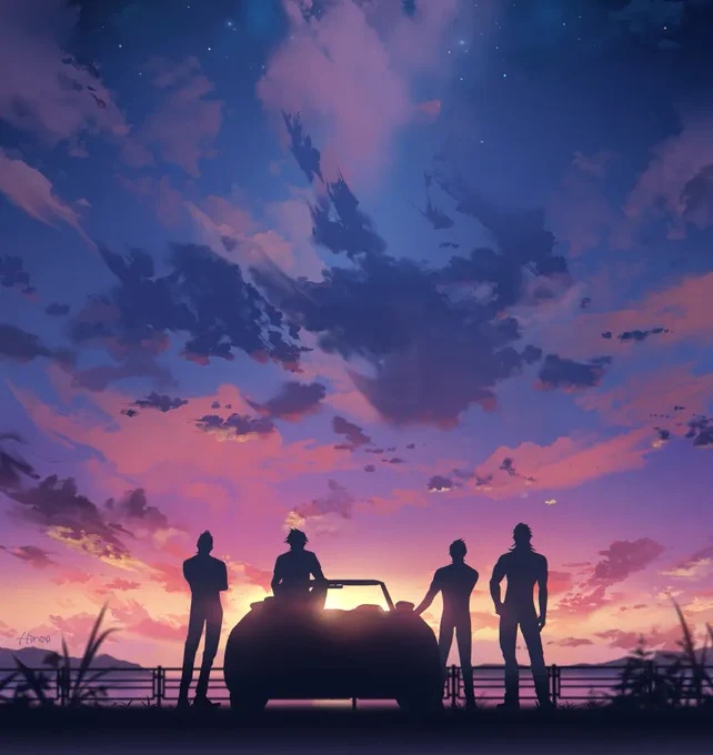 Sunset Road Trip 