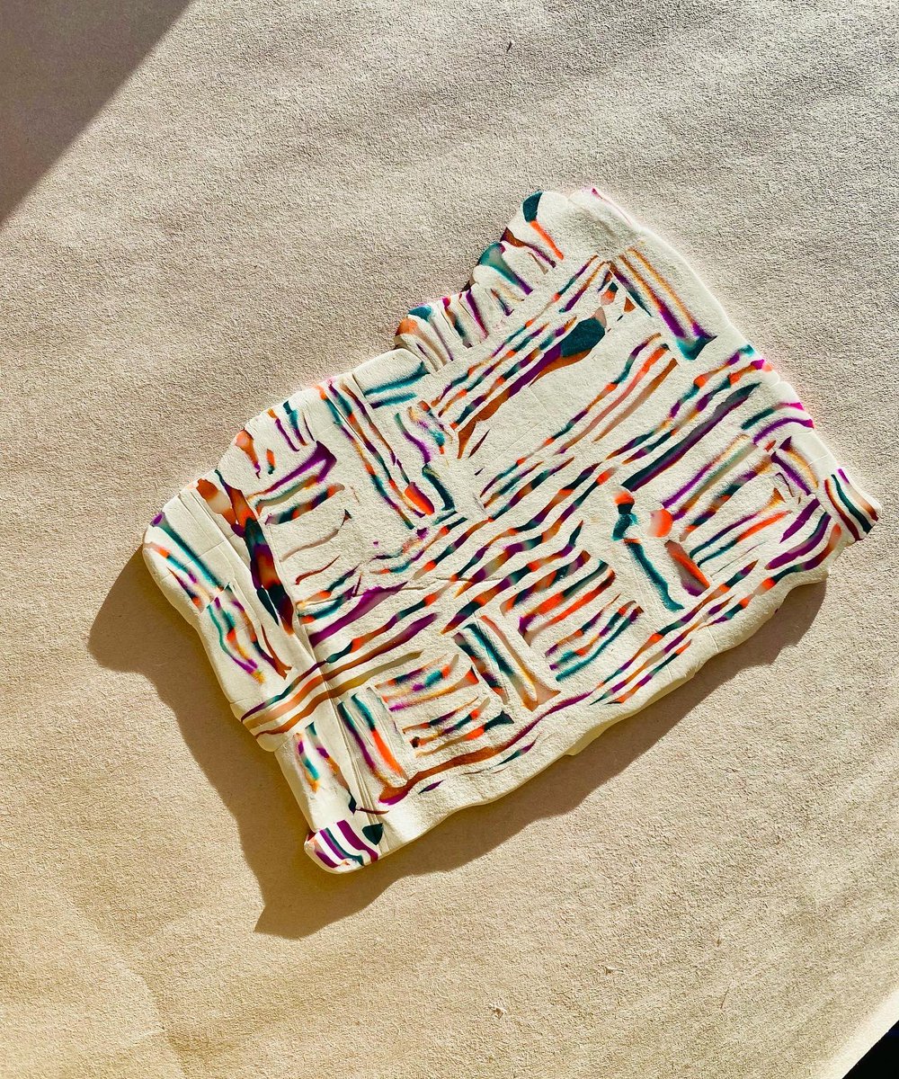 christielibera's tweet photo. 002 - Vessels / Another piece that involved touching color (👋 #synesthesia), via polymer clay. This piece stemmed through one of my “exploration wedges” and while learning about and being inspired by #nerikomi. I love her lumps Link below!
#NFTs #nftart #WomenInNFTs #nftartist https://t.co/nE5LBR7fiK