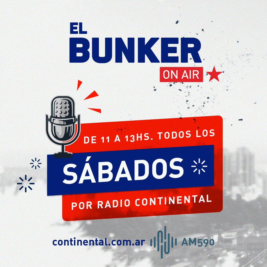 Todos los sábados en <a href="/Continental590/">Radio Continental AM 590</a> la política en su estado de naturaleza | Mucha emoción por comenzar esta aventura radial junto a <a href="/divoskus/">Daniel Ivoskus</a> y un súper equipo | Escúchanos on line en continental.com.ar | #ElBunker