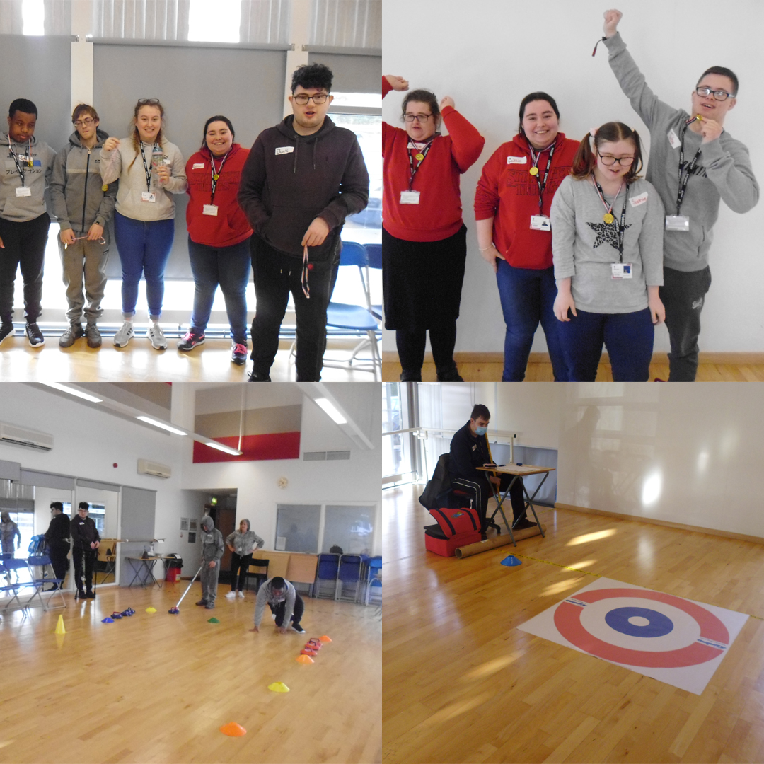Inspired by the Winter Olympics, Level 1 Vocational Studies students ran an event for one of our LISS groups. They taught them how to play indoor floor curling, with great success! 🥌 #TottonCollege #Southampton #WinterOlympics #Totton