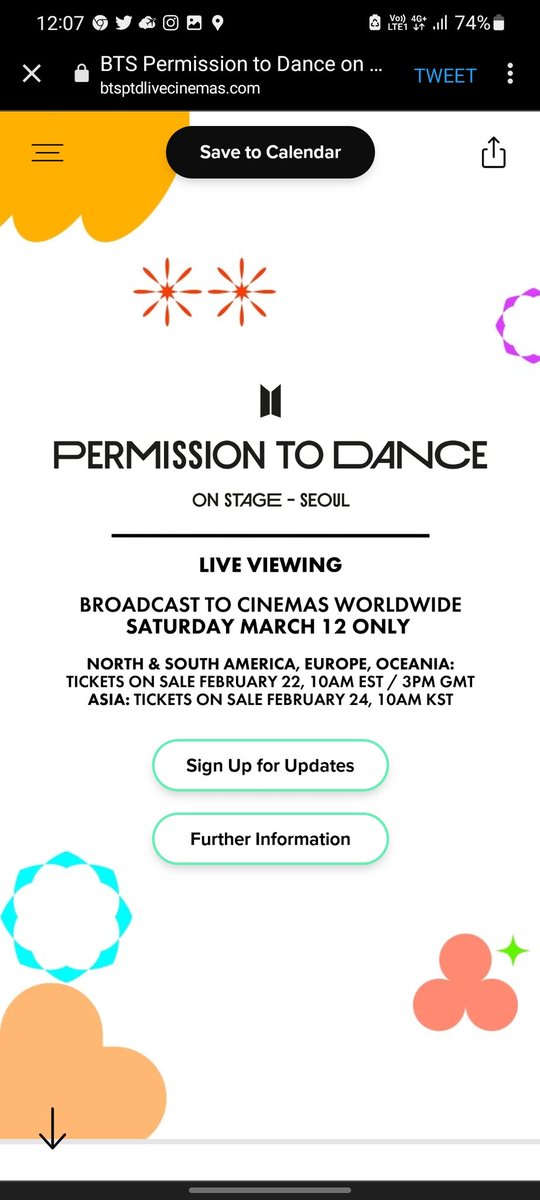 BTSNewsBrasil's tweet photo. ⚠️ CONFIRMADO

Teremos a exibição de Permission To Dance - SEOUL no Brasil!!!

MAS ATENÇÃO!
A transmissão NÃO será ao vivo!
Será transmitido o show do dia 12/02 e NÃO terá legenda!

A transmissão acontecerá às 15h e às 19h apenas um dia!

+

#BTS https://t.co/G7Ajvfqbis