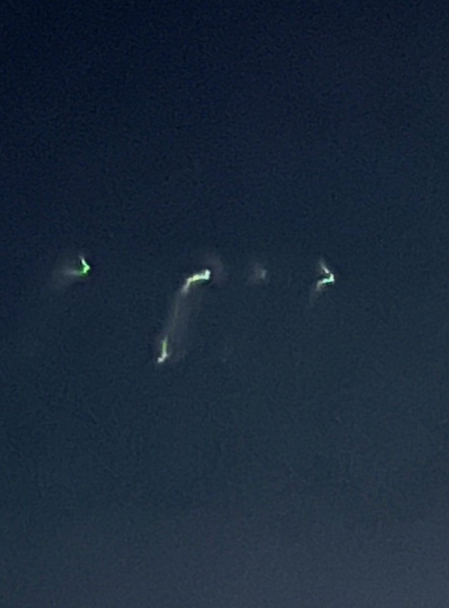 NickGroff_'s tweet image. Driving Feb 13, 2022 near Buffalo NY I saw a glowing object in the sky that looked different. Zoom/swipe the pics and look at the top left of frame. What do you think it is? The picture was taken with an iPhone 13pro max in complete darkness #ufo #space #unexplainable