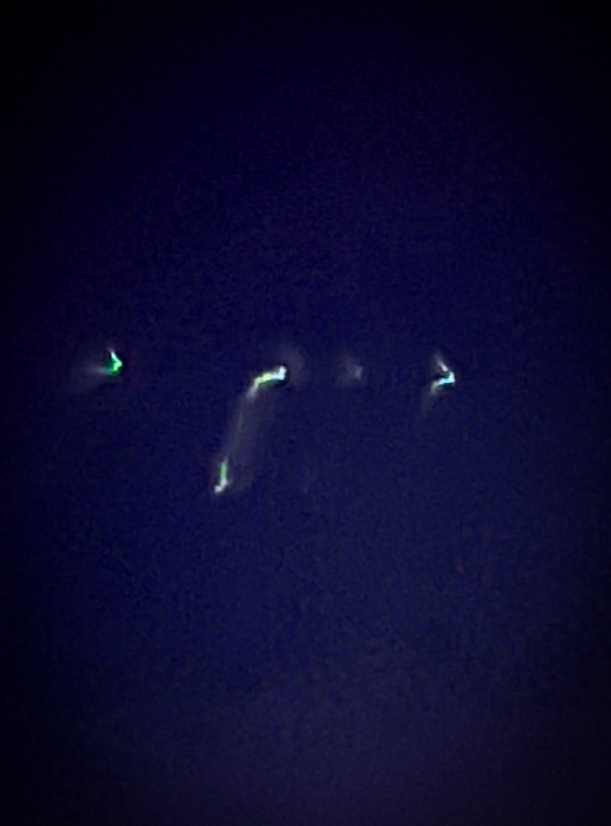 NickGroff_'s tweet image. Driving Feb 13, 2022 near Buffalo NY I saw a glowing object in the sky that looked different. Zoom/swipe the pics and look at the top left of frame. What do you think it is? The picture was taken with an iPhone 13pro max in complete darkness #ufo #space #unexplainable