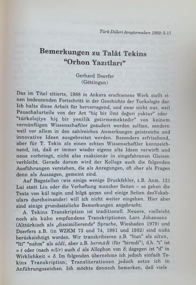 Türk Dilleri Araştırmaları (1992) 2. sayı.. Yayımlanmış tüm yazılar için ilaveten şu link: turkdilleri.org/turkdilleri/td…
#TürkDilleri #TurkicLanguage #OldTurkic #Turkey