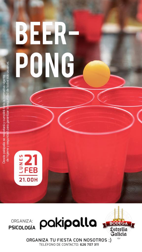 21f es la cita para el próximo #beerpongpakipalla te lo vas a perder?????