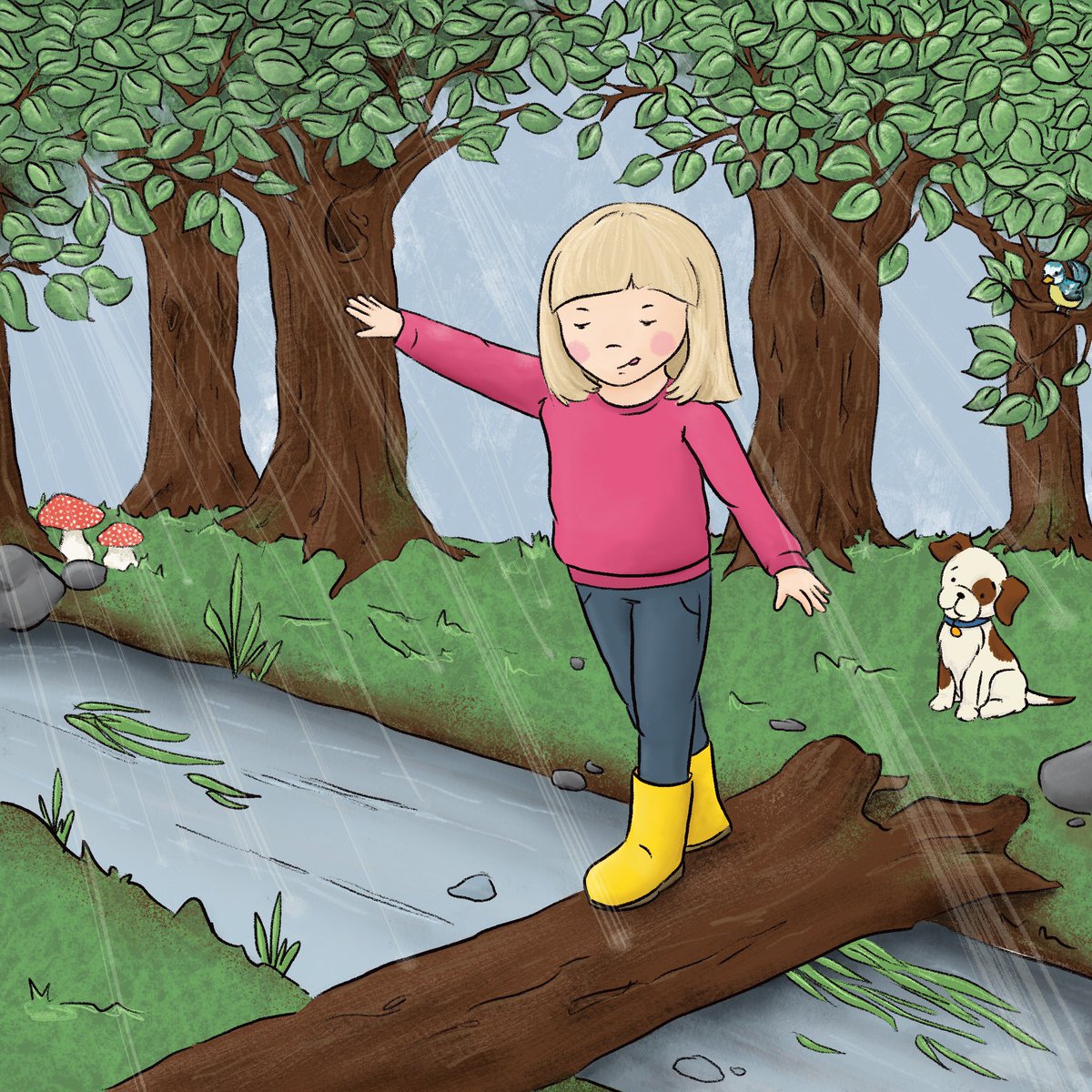 I got lots of love for the sketch of this balancing image in my stories so I turned her into a little doodle of her own, I hope you like her! 
.
#illustration #illustrationartists #explorer #childhood #kidlitart #kidlit #kidlitillustration #makearteveryday #womeninillustration