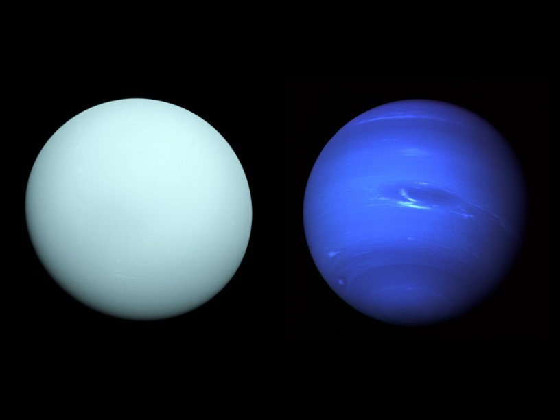 Нептуно. Уран и Нептун планеты. Уран Нептун Плутон. Уран Планета планеты-гиганты. Планеты гиганты солнечной системы Нептун.