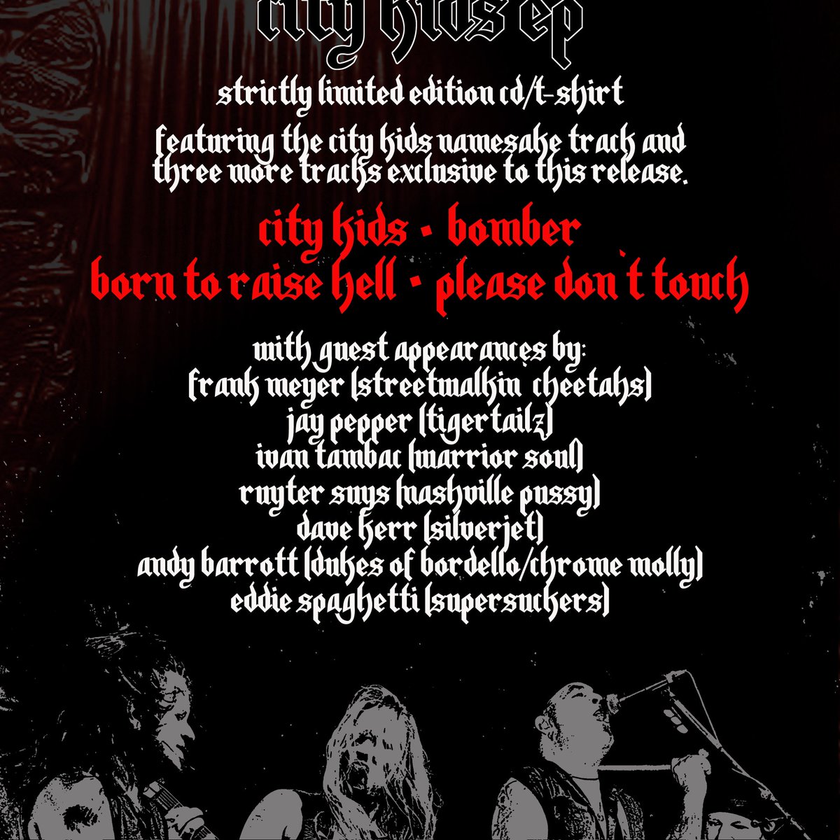 TheCityKids (@thecitykids1) on Twitter photo The latest release, including <a href="/NashvillePussy/">Nashville Pussy</a> very own Ruyter Suys and <a href="/TailzOfficial/">Tigertailz Official</a> Jay Pepper who are also on the soundtrack to the wonderful Peacemaker show
<a href="/JamesGunn/">James Gunn</a> #Peacemaker #HBO
Available at thecitykids.net The latest release, including <a href="/NashvillePussy/">Nashville Pussy</a> very own Ruyter Suys and <a href="/TailzOfficial/">Tigertailz Official</a> Jay Pepper who are also on the soundtrack to the wonderful Peacemaker show
<a href="/JamesGunn/">James Gunn</a> #Peacemaker #HBO
Available at thecitykids.net