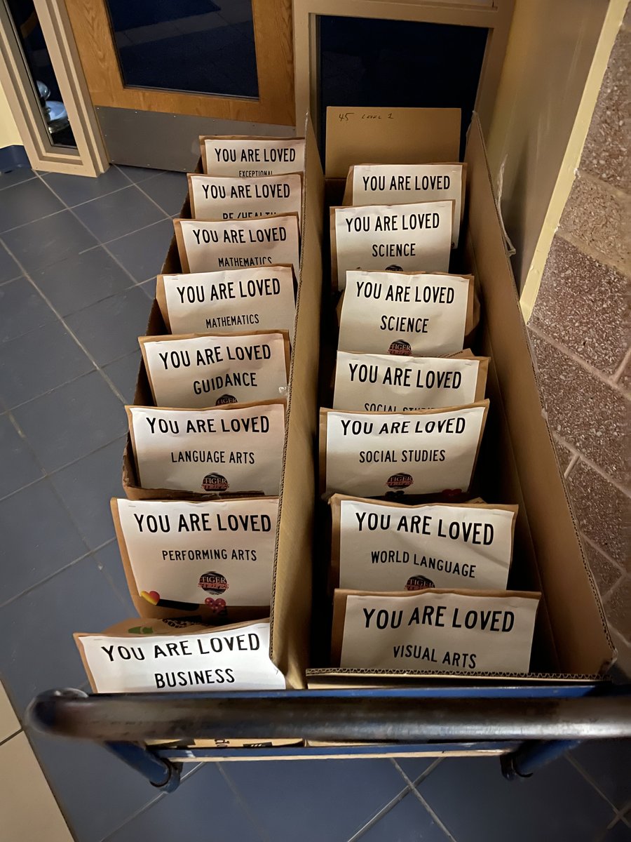 FHS_PTO's tweet photo. Valentine's Day may come once a year, but our love for our Tiger Community lasts all year long!  Thank you to everyone who helped us show our Tiger Staff they are loved!🥰 https://t.co/W7m5D6BAHK