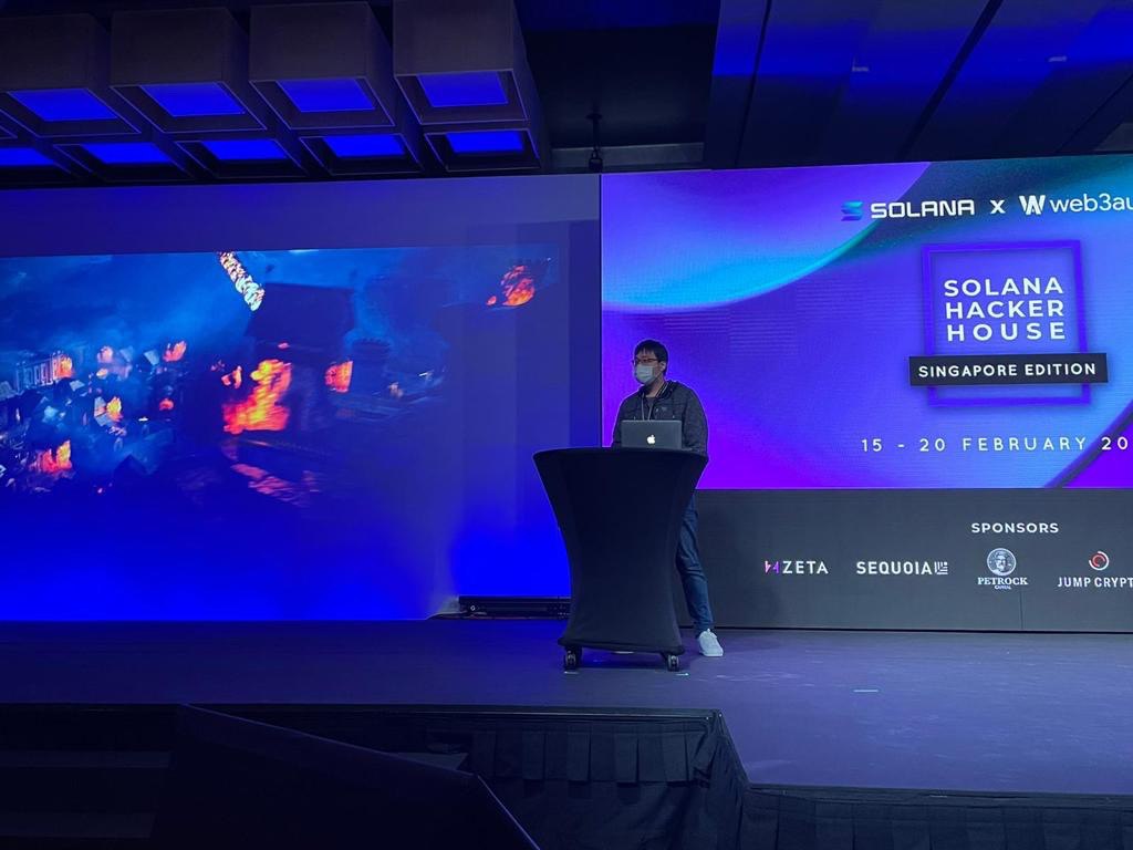 Our team had a wonderful time showcasing our project to the crowd at #Solana Hackathon today. Great conversations with the community, looking forward to meeting y'all tomorrow!

#SolanaHackerHouse