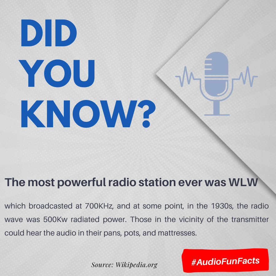 WLW...Radio where you least expected it 😎 
------------------------------
#DAVID #ListeningInAction #softwarecompany #radio  #audio #podcast #funfacts