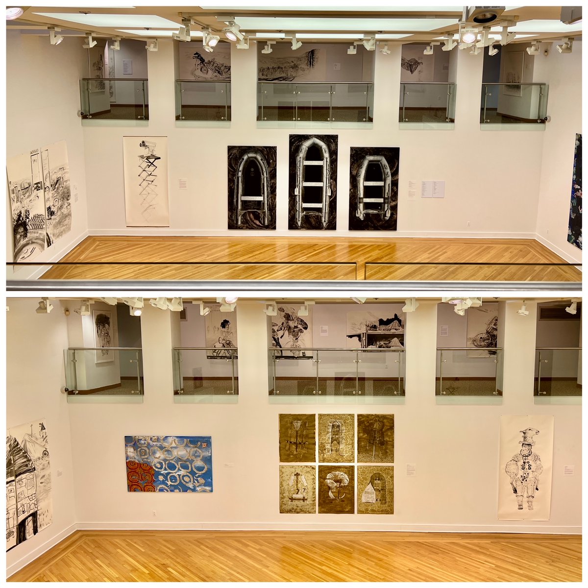 GodwinTernbach's tweet photo. Are you on the Queens College campus? If so, The Godwin-Ternbach Museum is open to students, faculty and staff.  Stop by, say hello, and view the new exhibition - 'Getting There: Works by Andrew Ellis Johnson &amp; Susanne Slavick'.
You can also check out https://t.co/F4qJCb4VmX ! https://t.co/GIYnH5AkCE