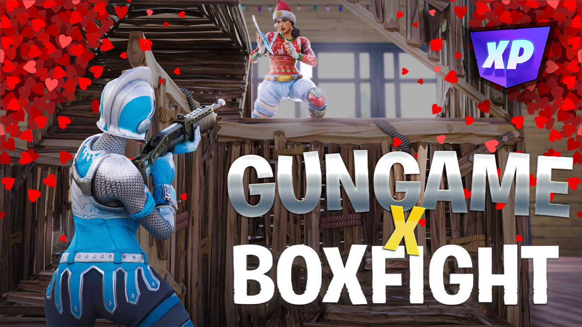 ImagineFNTeam's tweet photo. Our map Gungame x Boxfight: ❤ Valentine ❤
1344-9913-3769 is currently featured under Highlights section. Try it out! Thank you @FNCreate @Shasta19881 https://t.co/sbfbJUjRds