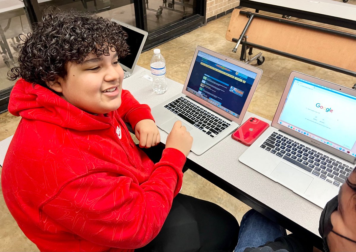 AJBriesemeister's tweet photo. 👾🖥👩‍💻👨‍💻Something for everyone on AJB Champion’s Day: 🧮Math-Based Gaming, Pokeman Tournament🏟, Virtual Realty and New School Madden Football🏈 ! #WorkHardGameHard #PBISinAction #AJBisThePlace2Be @iMrTillman https://t.co/pqtXle5AuU