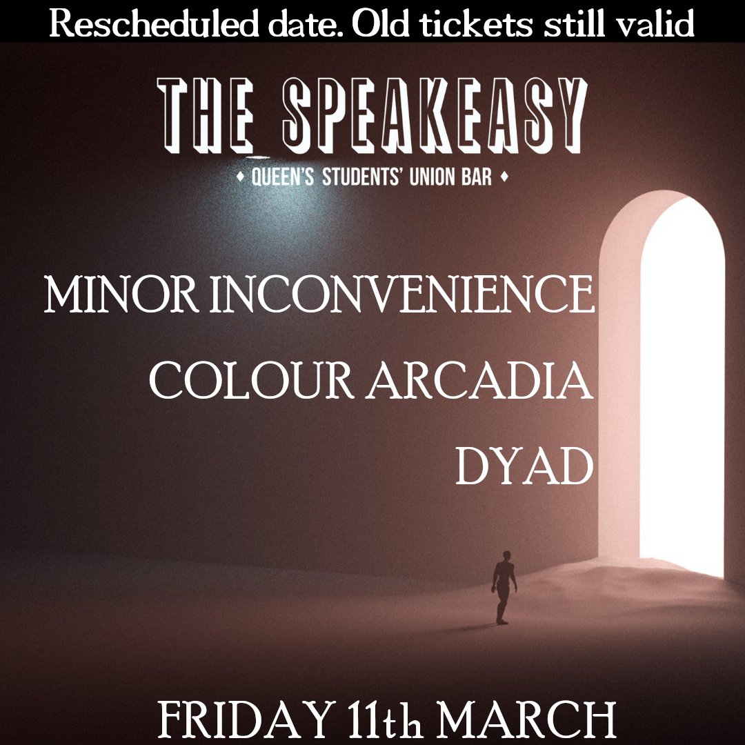 We're excited to announce the new date for our gig with <a href="/ColourArcadia/">Colour Arcadia</a> and <a href="/dyadband/">DYAD</a>!

Going to be a great night, grab your tickets here: eventbrite.co.uk/e/minor-inconv…