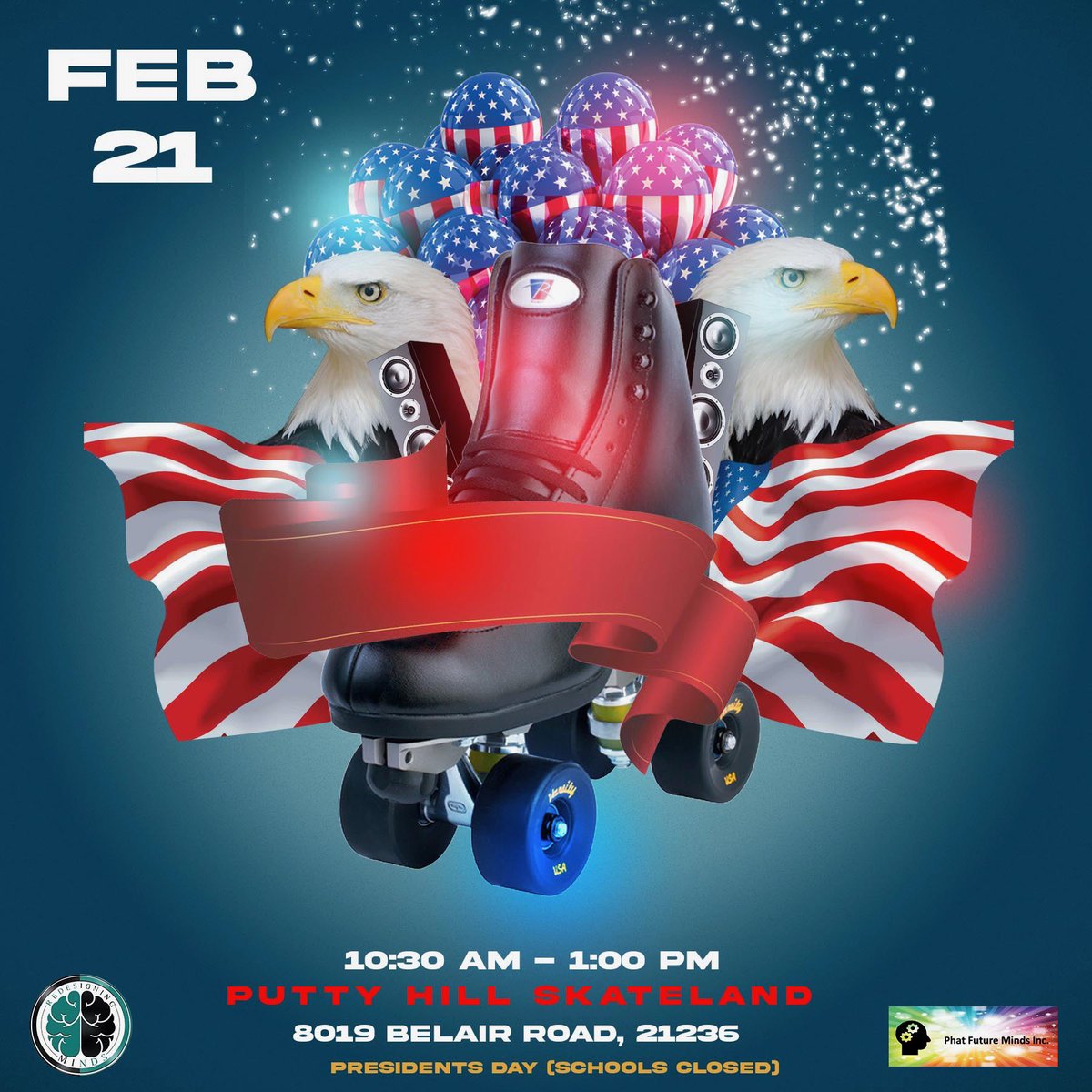 RDMPRP's tweet photo. Presidents Day.. SCHOOL IS OUT❌🤝 Come enjoy a stress free Skating event with us 👍🛼 https://t.co/tEwCtMcP8Q