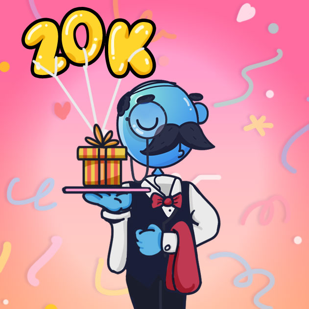 20K followers just under two weeks! 
Thank you to each and every one of you for the support! ❤️

We are giving away 20 WL spots to celebrate this moment! 

Like, RT and tag 3 friends 🎉 #nftart