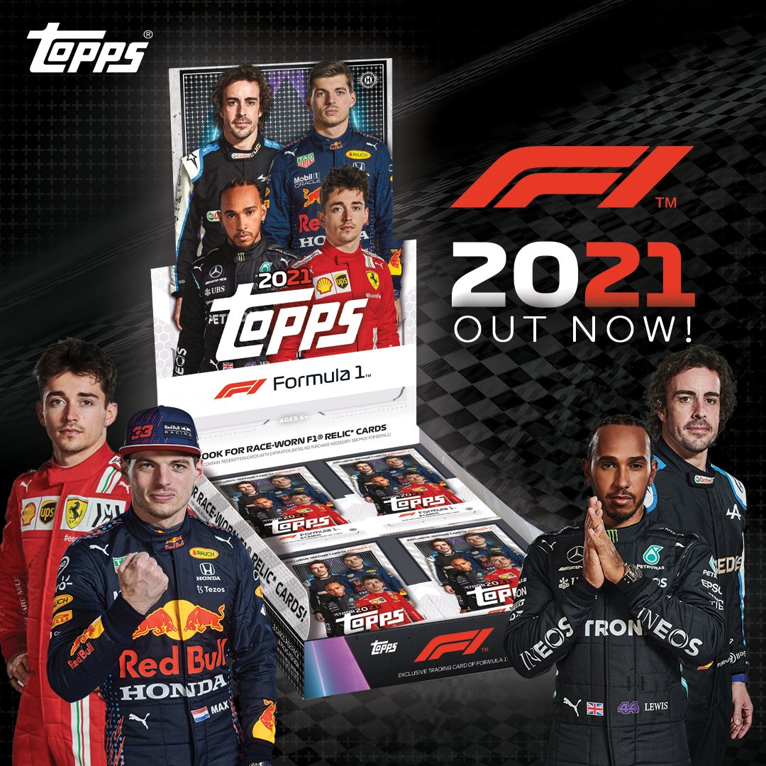 Topps_UK's tweet image. 🏎 2021 Topps® Formula 1 is OUT NOW!

Topps F1 trading cards returns with the 2021 hobby box! Featuring all the Drivers, Cars, Apex Predator, Debrief, Flags of Foundation &amp;amp; Topps 1961 Sports Cars!

Race Worn relic cards in lucky boxes!

🔗 uk.topps.com/2021-toppsr-fo…
 
#f1 #f1cards
