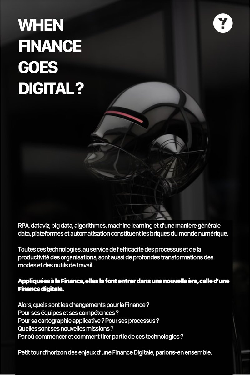 La finance à l'heure du digital, CONCRETEMENT, ça veut dire quoi ? Par où commencer ? Comment tirer partie des nouvelles technologies ?
A votre disposition pour dresser le panorama des technologies,  cas d'usage,  tops et flops,  pièges...  Retours d'expérience avec nos clients !