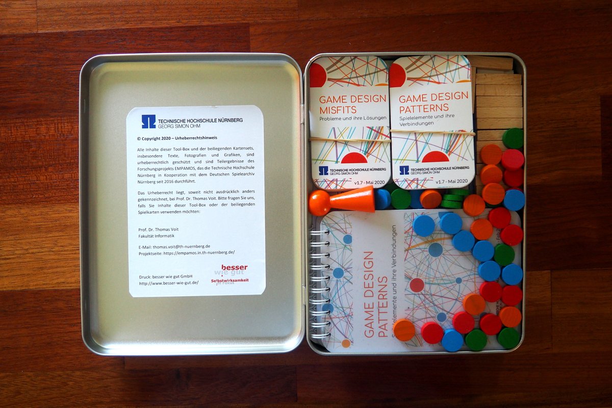 TH_Nuernberg's tweet photo. Beim #EMPAMOS-Weiterbildungsprogramm können sich Interessierte spielend einfach weiterbilden. Wissenschaftliche Erkenntnisse aus tausenden Gesellschafts- und Brettspielen bieten die Grundlage für kreative Problemlösung und neue Motivationsstrategien. https://t.co/Ukdg7tYVmC https://t.co/cDQNAKnu6y