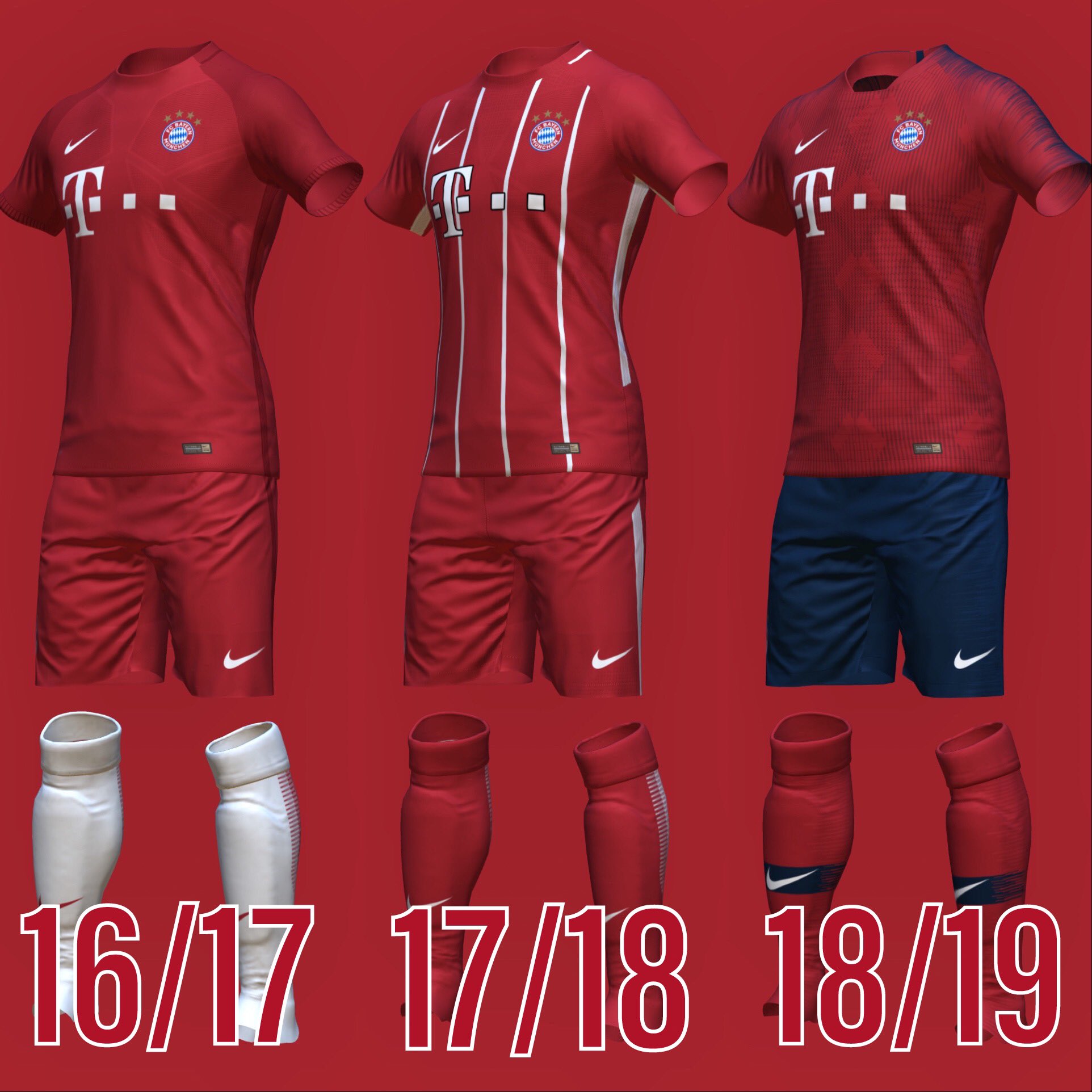 Laatste Zuidoost Graf cj23designs on Twitter: "What if Bayern Munich were sponsored by Nike? An  alternate reality kit history from 16/17-present. @fifakitcreator  @PESMasterSite @Footy_Headlines #FCBayern #BayernMunich #nike #fifa #fifa22  #pes #eFootball2022 https://t.co ...