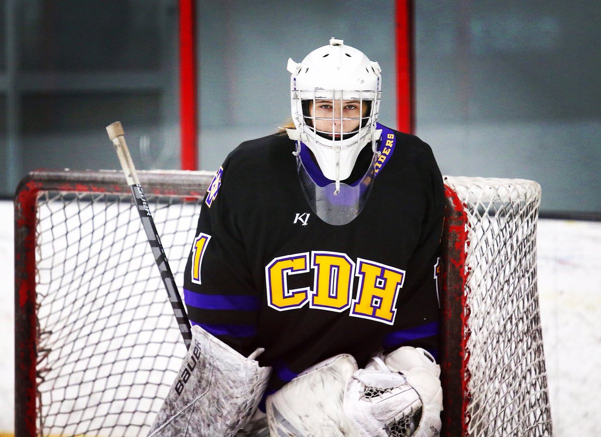 CDHGirlsHockey's tweet photo. Congratulations to CDH netminder Hannah Fritz on being named a Semifinalist for Let’s Play Hockey’s Ms. Hockey Senior Goalie of the Year Award! Way to Go Hannah! 

LPH article: https://t.co/NmVchKgx5k

#iamcdh #cretinderhamhall @CDH_Raiders https://t.co/SGaLYZ68O4