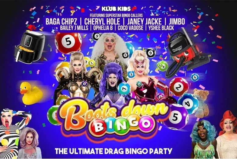 #RuPaul’s Drag Race Boots Down Bingo at Mecca Bingo. #Wirral, #Manchester, #Blackpool.   £12 instead of £22.09 > bit.ly/3GNtGJa

<a href="/WhatsOnNW/">What's On North West</a>