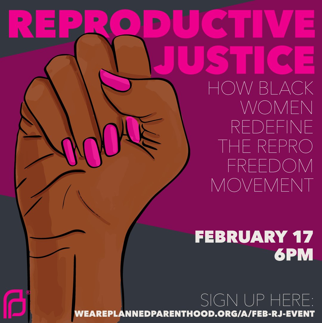 Please join us tomorrow, February 17th, in defining reproductive justice, explaining the need for it, and hearing how we can support the movement. You WON'T want to miss this! Click the link in the bio to register⁠ weareplannedparenthood.org/a/feb-rj-event #reprojustice #bhm #reproductivefreedom