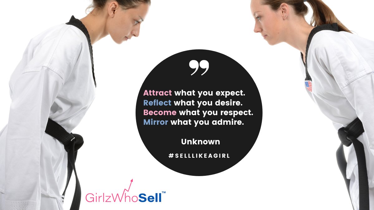 Today's #wisdomwednesday is brought to you by <a href="/GirlzWhoSell/">GirlzWhoSell</a> As a sales leader, to drive the highest level of performance, respect your sales team.  Attract what you expect.  Reflect what you desire. Become what you respect. Mirror what you admire. #Sales #girlzwhosell