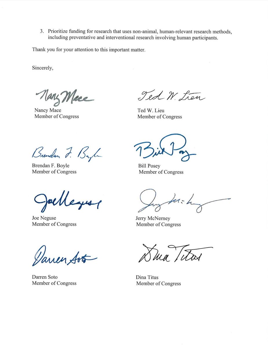 RepTedLieu's tweet photo. We must reduce the needless suffering of animals caused by costly &amp; ineffective animal experiments. Pleased to lead this bipartisan letter with @RepNancyMace calling on the @NIH to phase-out animal experiments, which often fail to lead to treatments &amp; cures for human diseases. https://t.co/xEgaNMZ2HY
