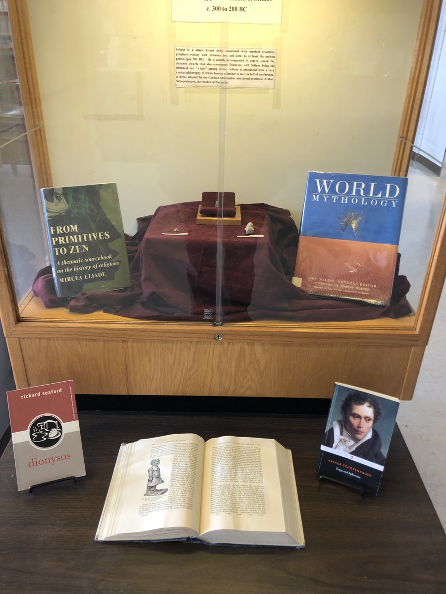 njmolinari's tweet photo. What does a 2,000 year old Egyptian pendant have to do with the early 19th century philosopher Schopenhauer?  Come to the library to find out! #selinos #schopenhauer https://t.co/y2l37tyUvp